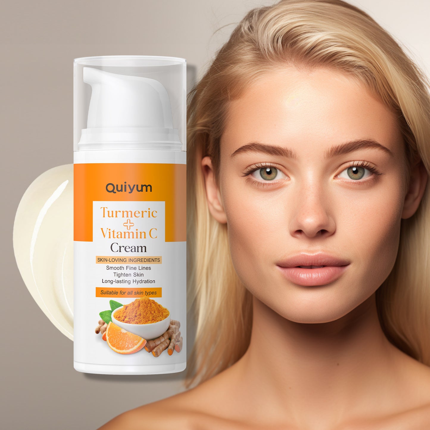 Crème Curcuma Vitamine C 30g Hydratante Et Raffermissante