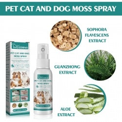 Yegbong Pet Skin Medicine Spray, Cats And Dogs To Remove Mite Skin Itching To Remove Red Hair To Itch