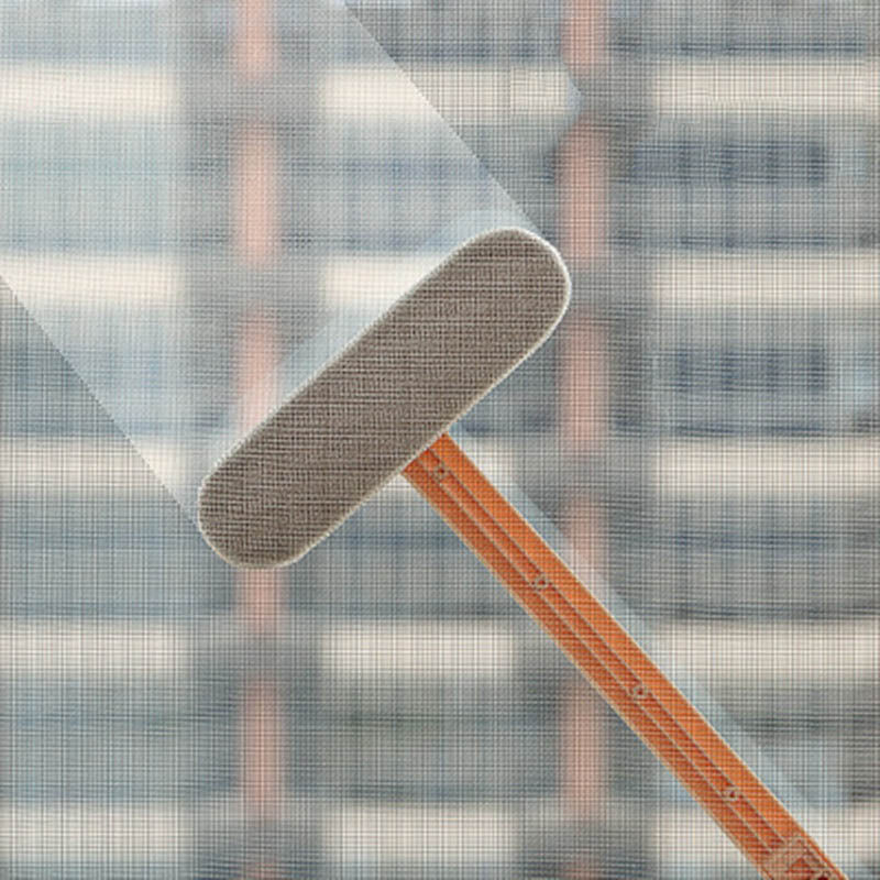 Haushalts-Reinigungsbürste für Fliegengitter und Fenster mit langem Griff