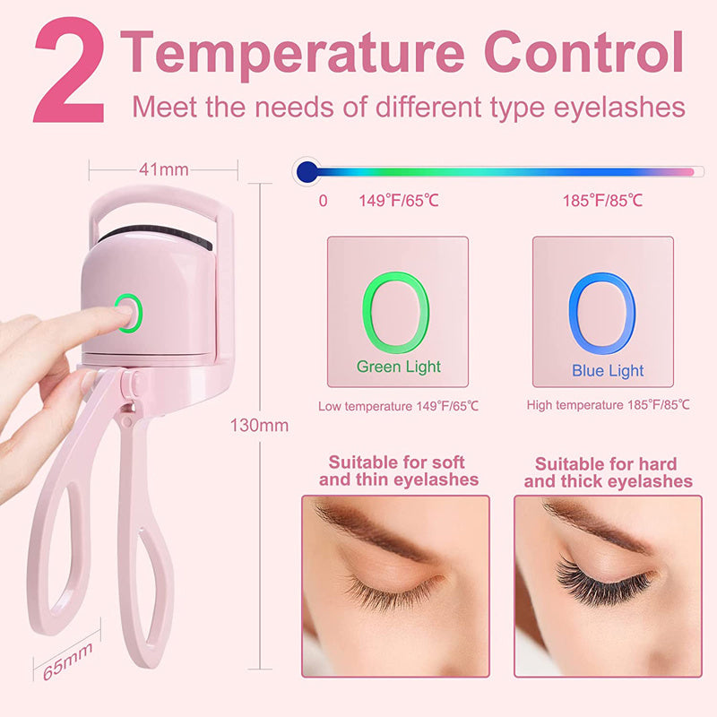 Recourbe-cils électrique portable et chauffant, peigne pour les yeux, boucles de cils longue durée, recourbe-cils thermique, outils de maquillage