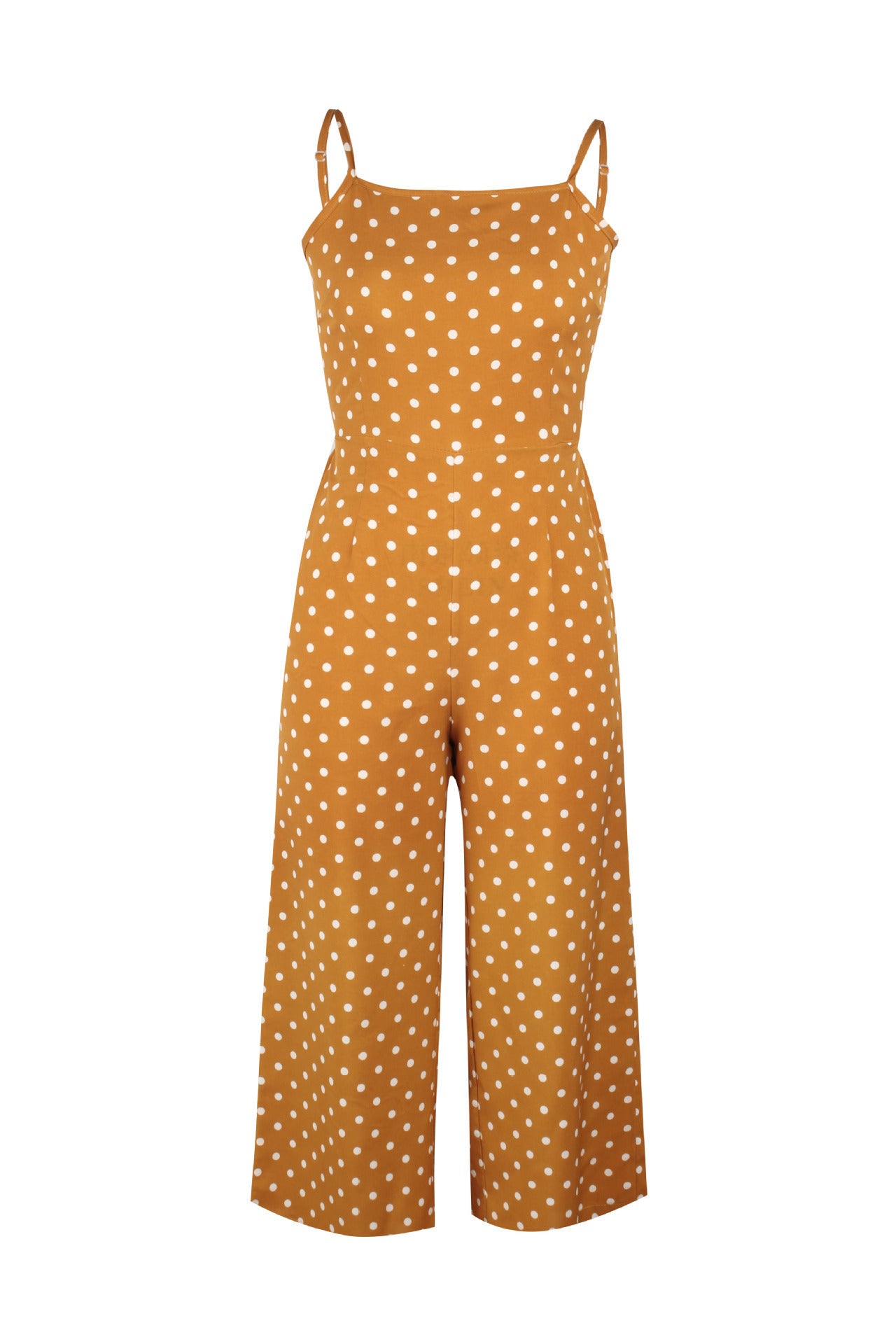 Polka Dot Sling Sexy Backless Straight Jumpsuit