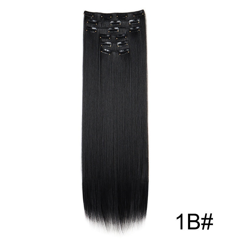 Lot de 6 extensions de perruque pour cheveux longs et raides