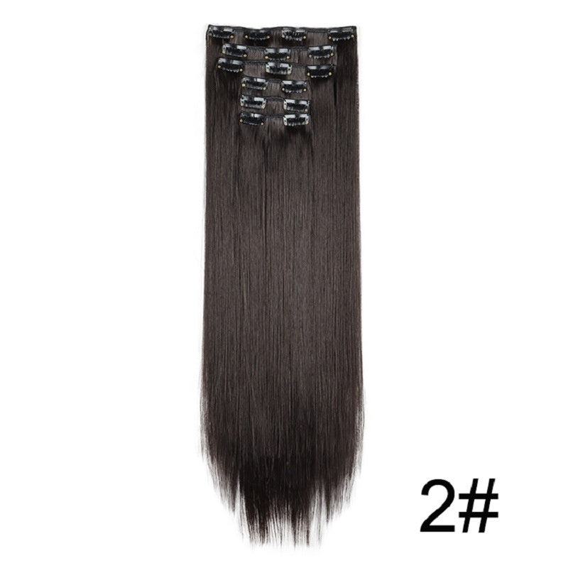 Lot de 6 extensions de perruque pour cheveux longs et raides