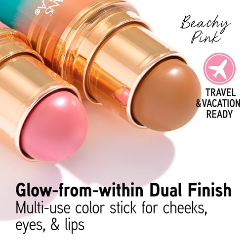 Physicians Formula Butter Glow & Go Multiuse Stick, Ultra-Creamy Radiant Finish Formula with Murumuru Butter, Vegan & Cruelty-Free- Beachy Pink