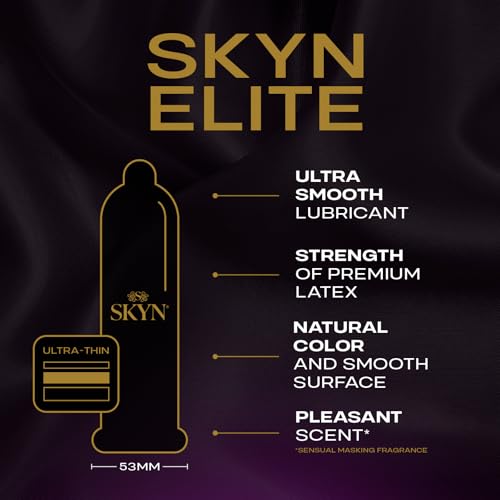 SKYN Elite – 36 Count – Ultra-Thin, Lubricated Latex-Free Condoms