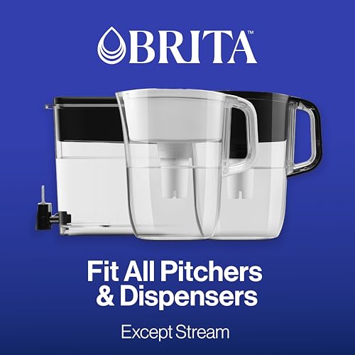 Brita Elite Water Filter Replacements for Pitchers and Dispensers, NSF Certified to Remove 99% of Lead, 2 Count, Blue