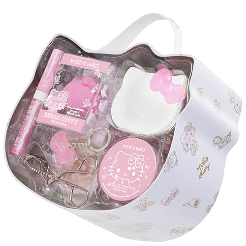 wet n wild Hello Kitty PR Box, Makeup Set with Versatile Unique looks, 2-Layered Keepsake Box, Buildable & Blendable Formulas, Cruelty-Free & Vegan