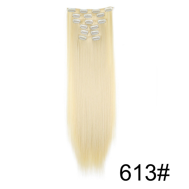 Lot de 6 extensions de perruque pour cheveux longs et raides