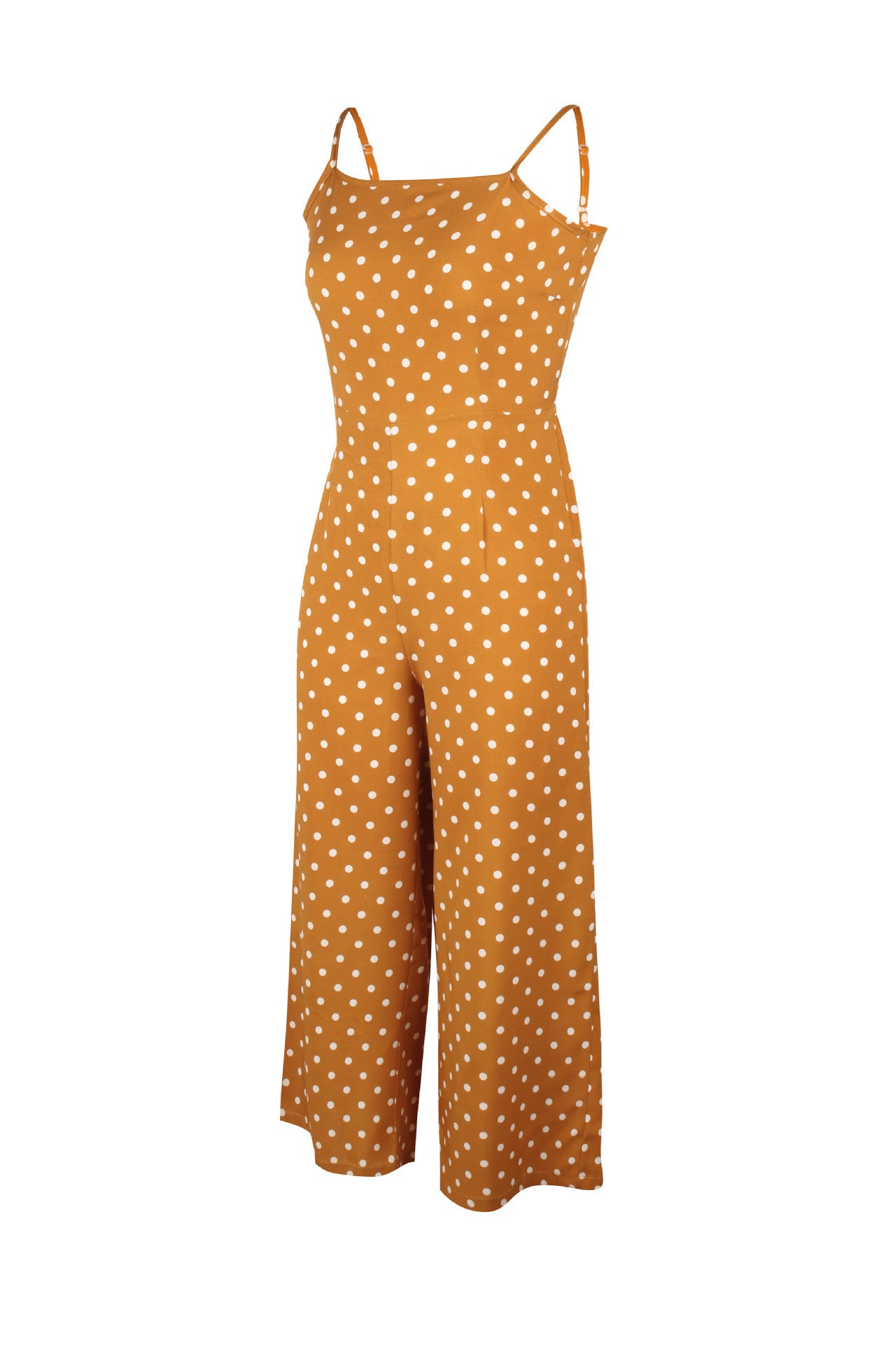 Polka Dot Sling Sexy Backless Straight Jumpsuit