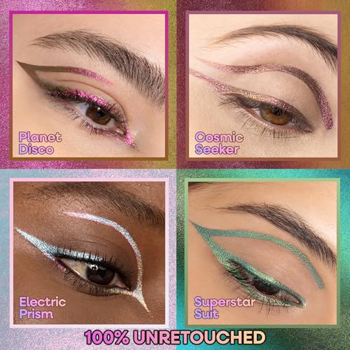 wet n wild Chameleon Chrome Retractable Waterproof Eyeliner, Smudge-Proof Dynamic Color Shift, Long-Lasting 18-Hour Wear, Cruelty-Free - Electric Prism