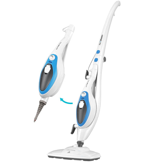 PurSteam 10-in-1 Steam Mop, Floor Steamer with Detachable Handheld Steam Cleaner for Tile, Hardwood Floors