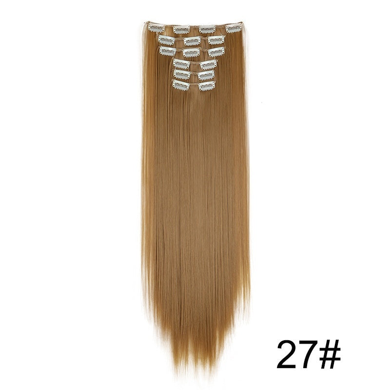 Lot de 6 extensions de perruque pour cheveux longs et raides