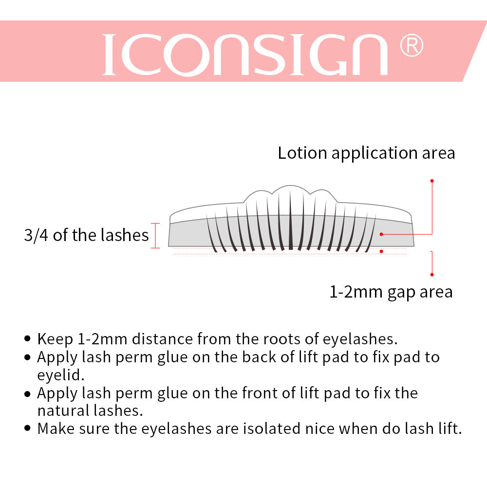 Kit de rehaussement de cils ICONSIGN, kit de permanente de cils, rehausseur de recourbement de cils, outils de maquillage pour les yeux