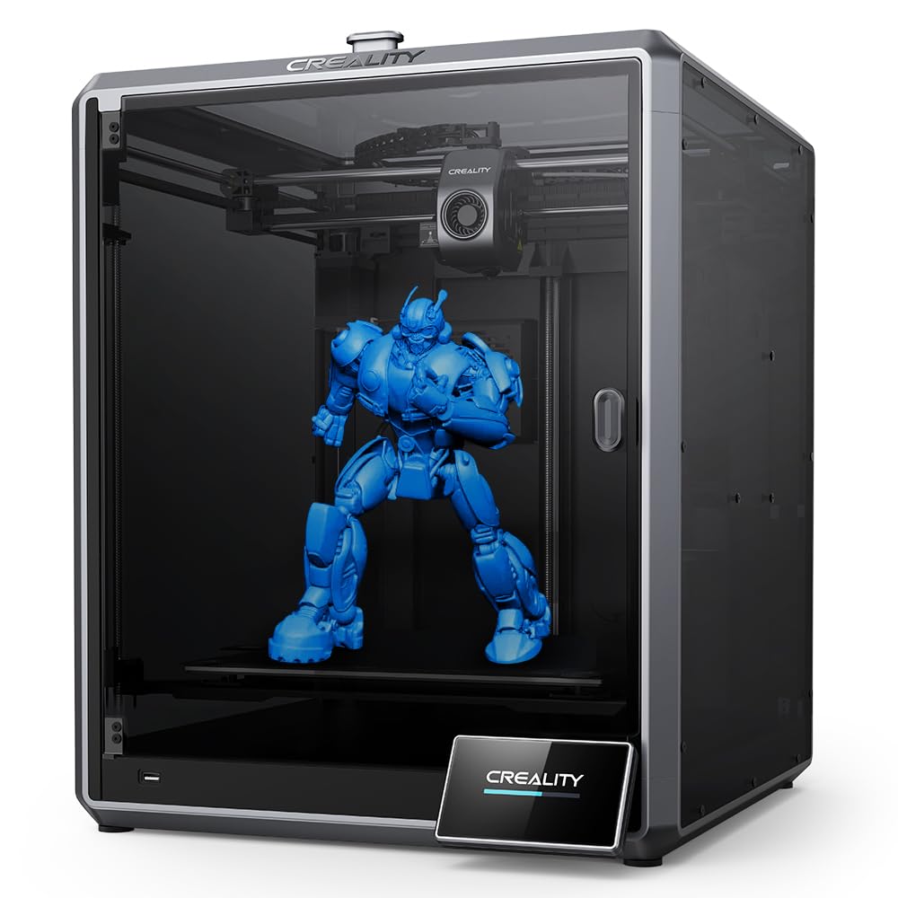 Creality K1 Max 3D Printer with Smart AI Function 600mm/s Printing Speed 20000mm/s² Acceleration, Core XY Structure 11.81x11.81x11.81 inch Large Build Volume Auto Leveling Dual-Gear Extruder