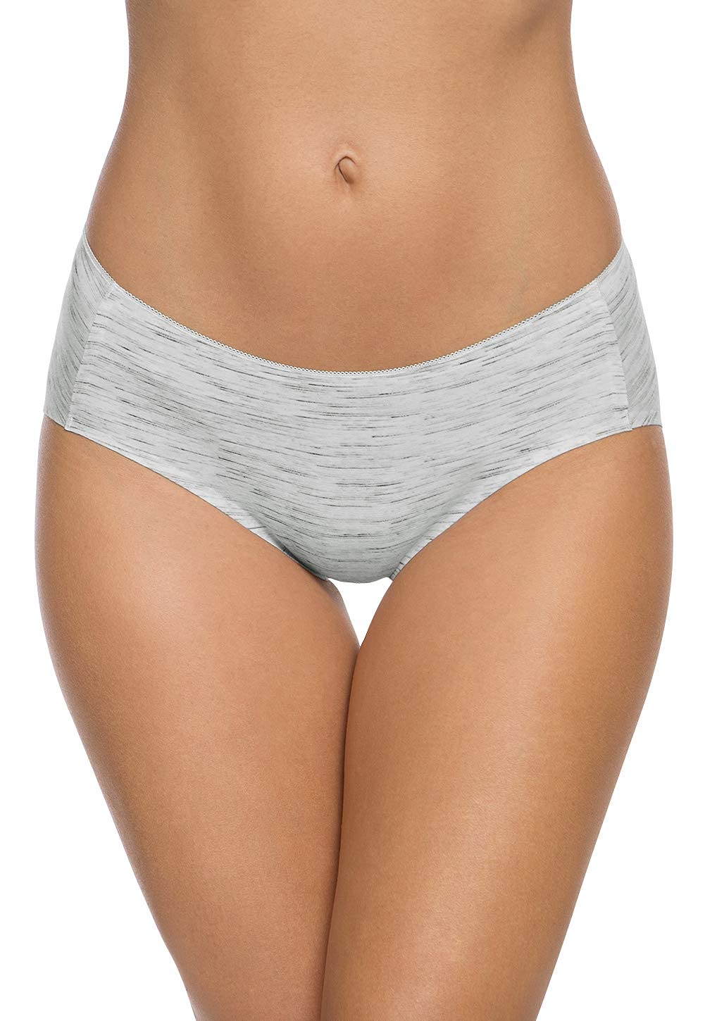 Wealurre Cotton Bikini Women's Breathable Panties Seamless Comfort Underwear(3128L,Stripe 2)