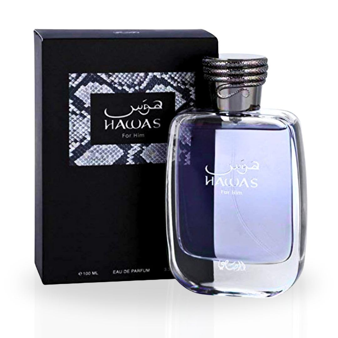 RASASI Hawas For Men - Eau de Parfum Spray 100ML (3.4 Oz), Premium Arabian Perfume for Men, A Signature Scent for Long-Lasting Fragrance - Ideal Men Perfumes For Special Occasions & Daily Elegance