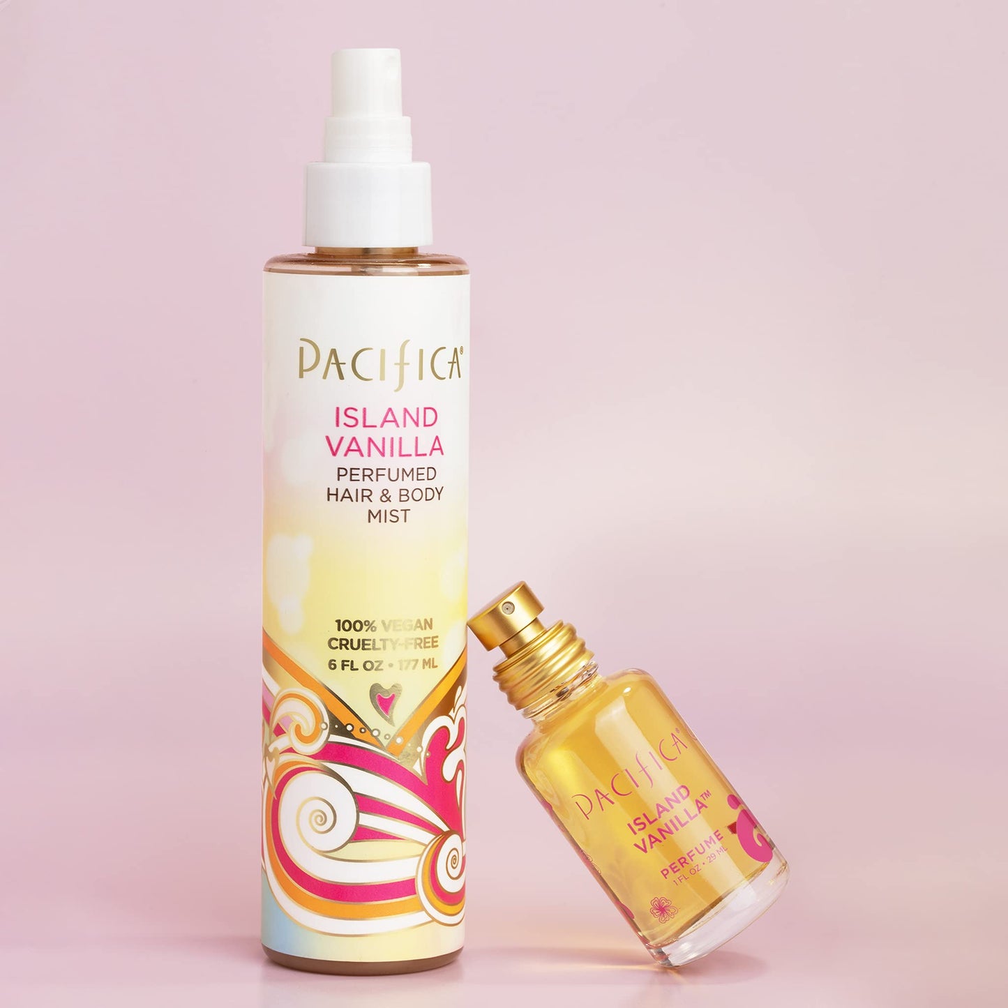 Pacifica Beauty Island Vanilla Hair & Body Mist, Functional Fragrance Spray For A Mood-Lifting Experience, Paraben-Free, Vegan & Cruelty-Free