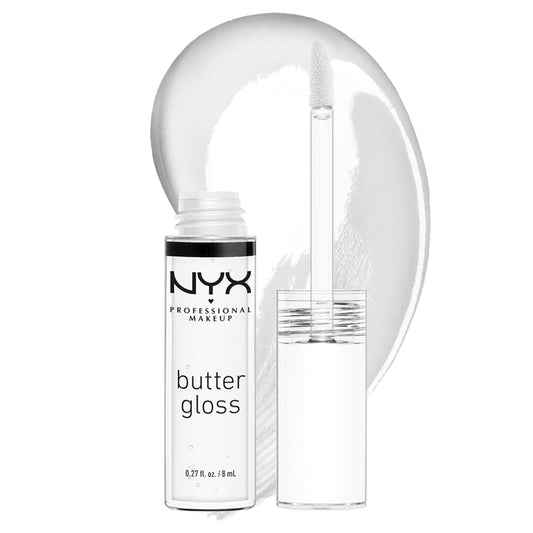 NYX PROFESSIONAL MAKEUP Butter Gloss, Non-Sticky Lip Gloss - Sugar Glass (Clear)