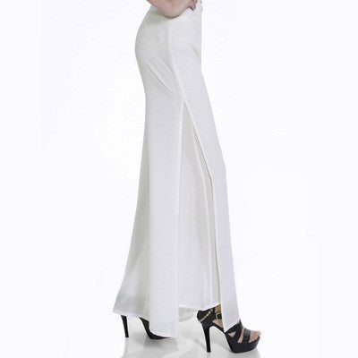 Chiffon harem pants split female wide-leg pants