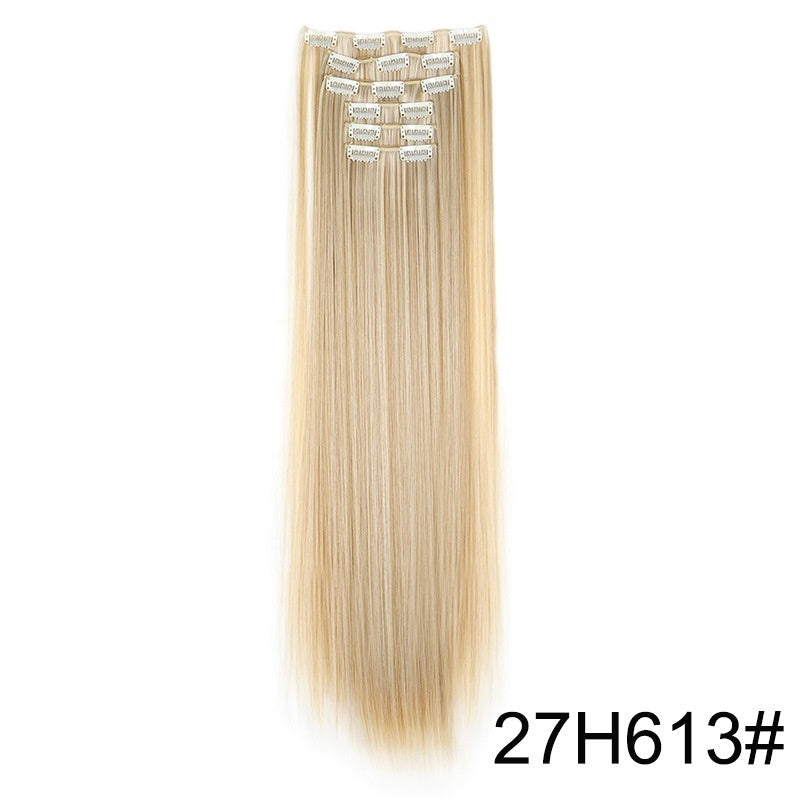 Lot de 6 extensions de perruque pour cheveux longs et raides