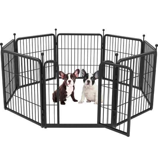 FXW Rollick Dog Playpen for Yard, RV Camping, 24 inch 8 Panels for Puppy and Small Dogs│Patented