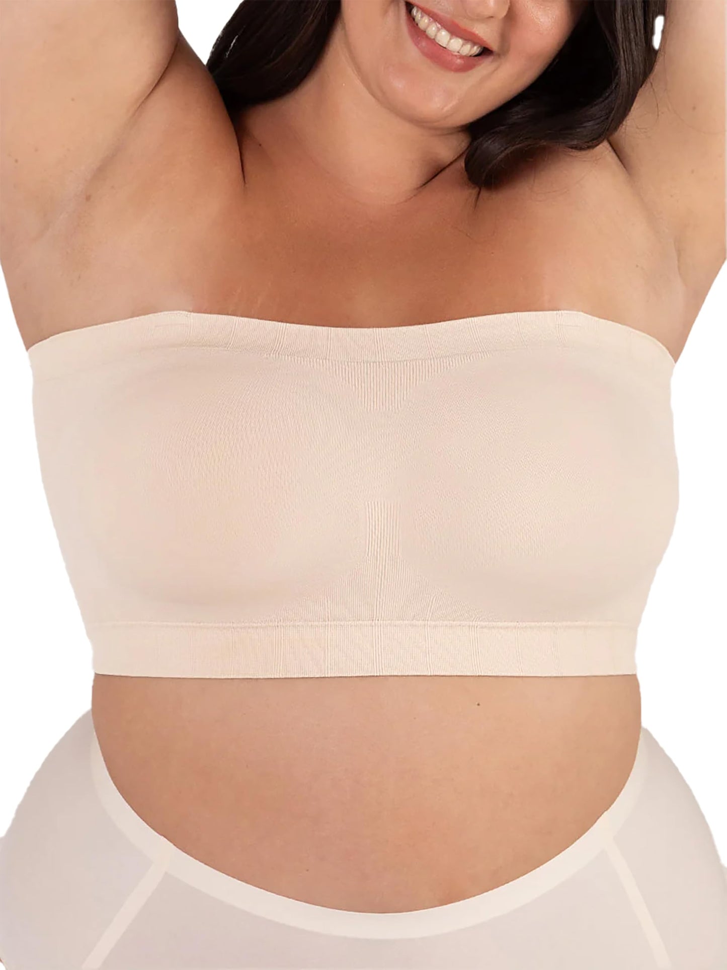 SHAPERMINT Strapless Bra - Bandeau top, Strapless Bras for Women, Plus Size Lingerie for Women, Free Clear Bra Straps