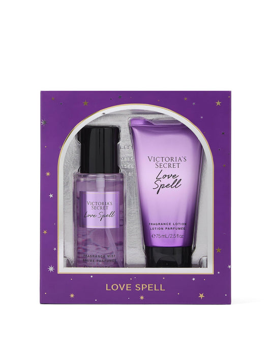 Victoria's Secret Love Spell Mini Fragrance Duo Gift Set, Notes of Cherry Blossom and Fresh Peach