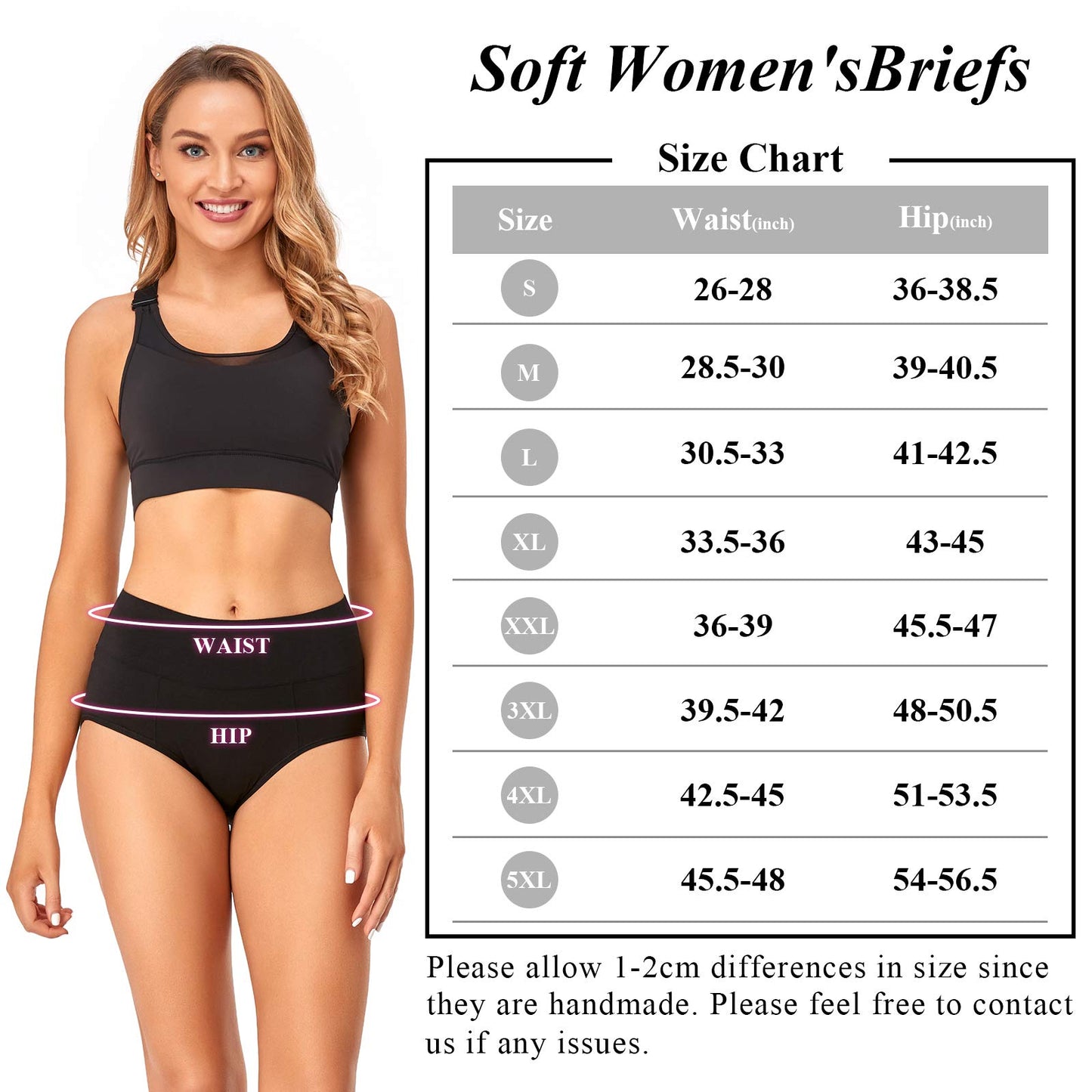 ASIMOON Women's Cotton Underwear High Waisted Tummy Control Briefs Postpartum Soft Stretch Ladies Panties for Women XL