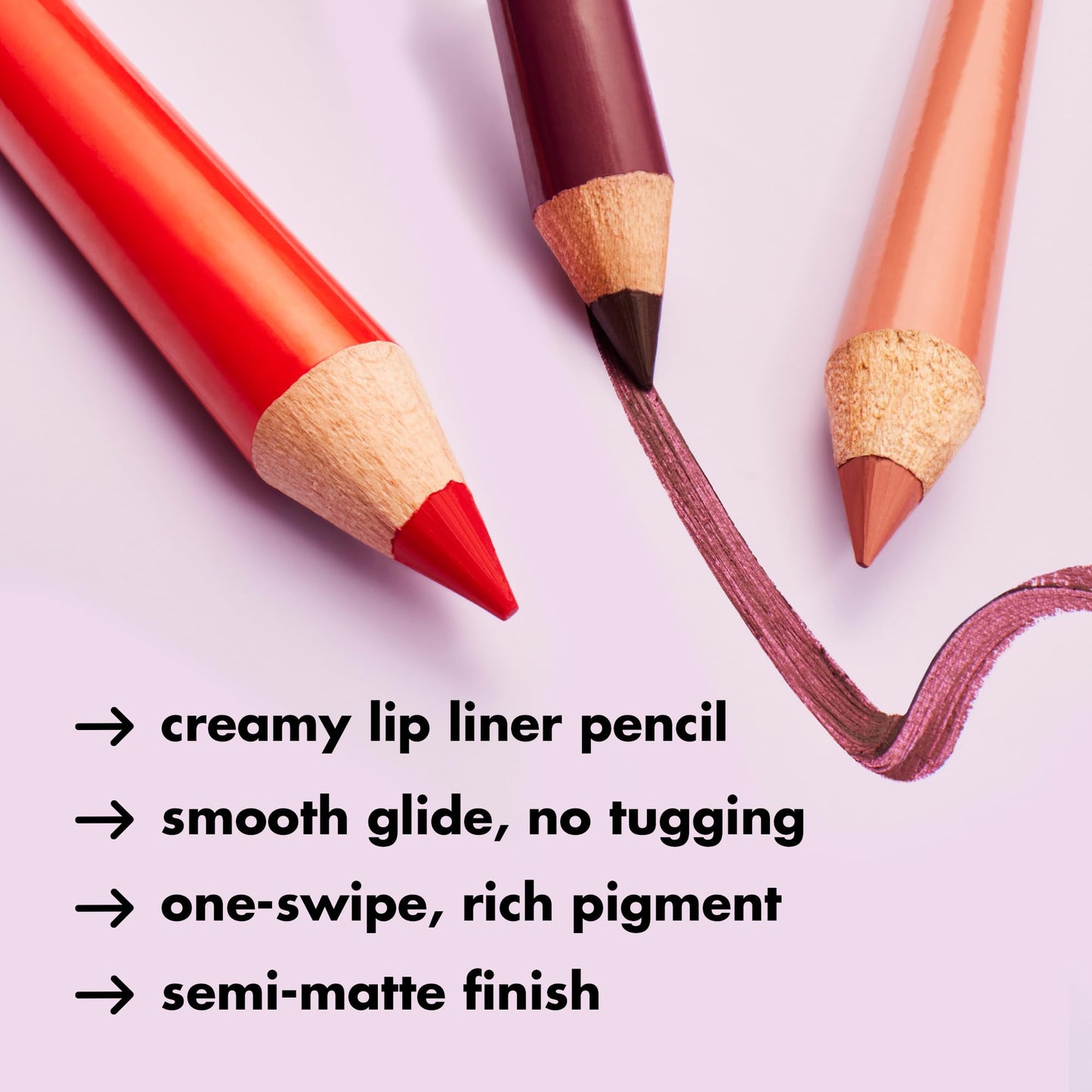 e.l.f. Cream Glide Lip Liner, Highly-Pigmented Pencil For Shaping & Sculpting Lips, Semi-Matte Finish, Vegan & Cruelty-Free, Mauve Aside