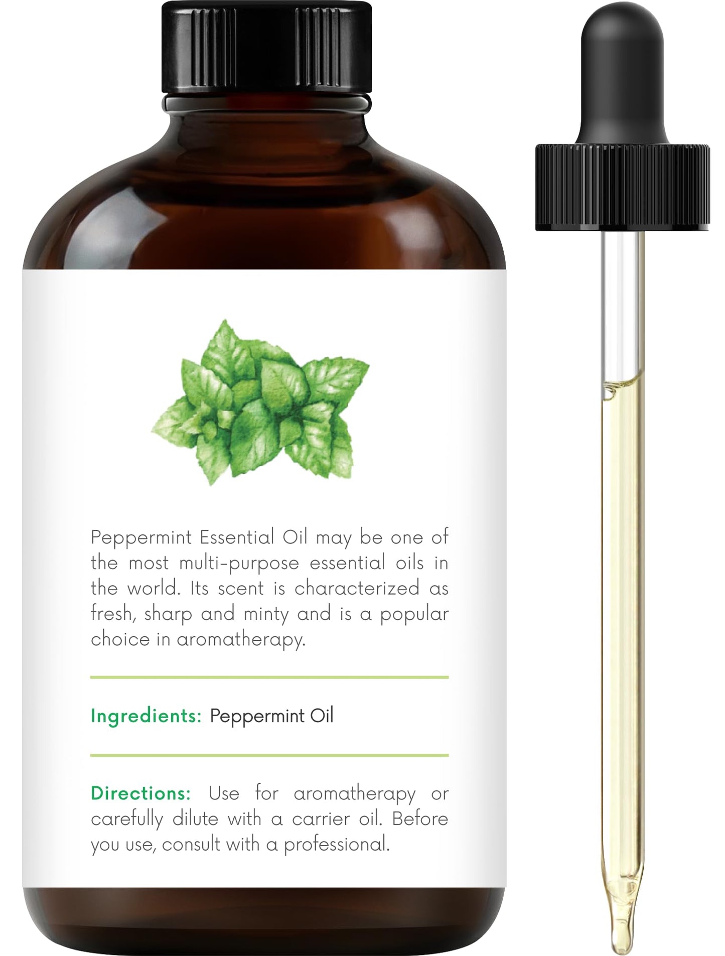 Handcraft Blends Peppermint Essential Oil - Huge 4 Fl Oz - 100% Pure and Natural - Premium Grade Essential Oil for Diffuser and Aromatherapy