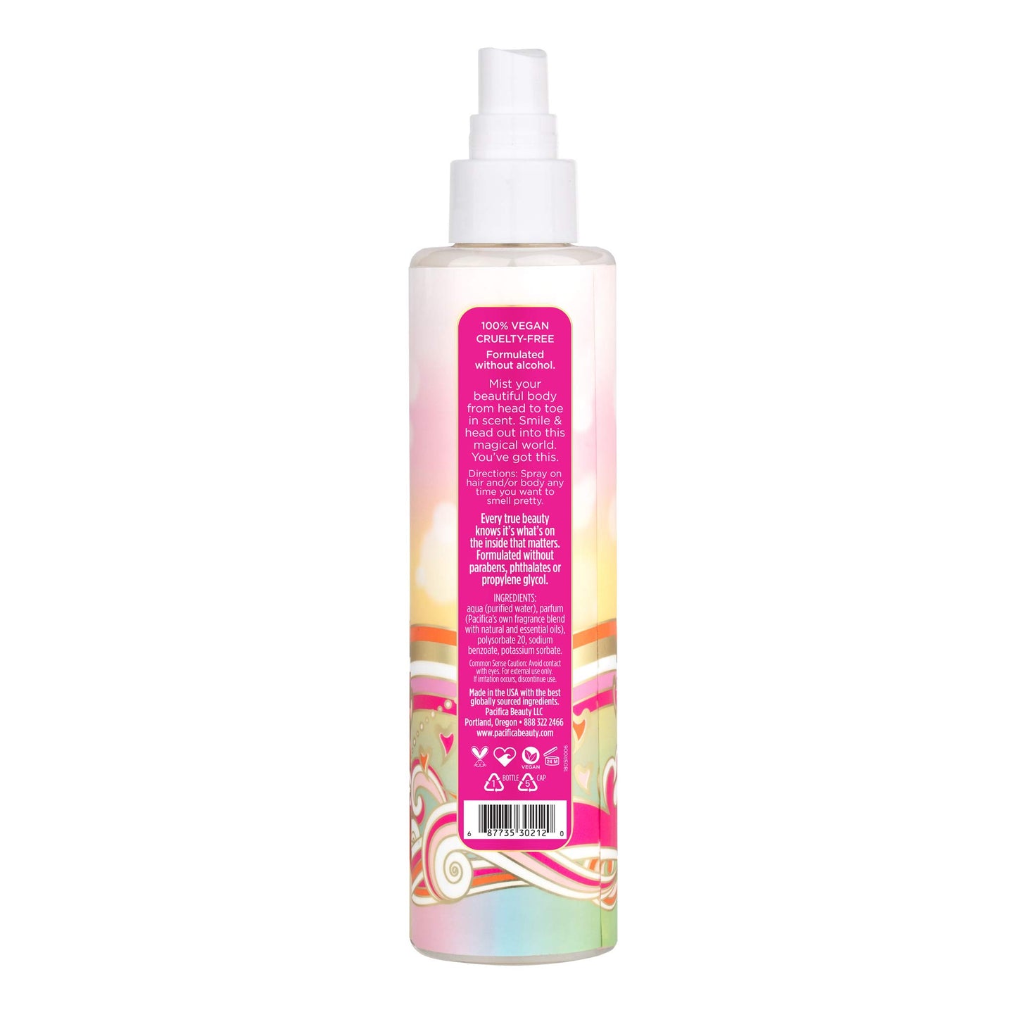 Pacifica Beauty Island Vanilla Hair & Body Mist, Functional Fragrance Spray For A Mood-Lifting Experience, Paraben-Free, Vegan & Cruelty-Free