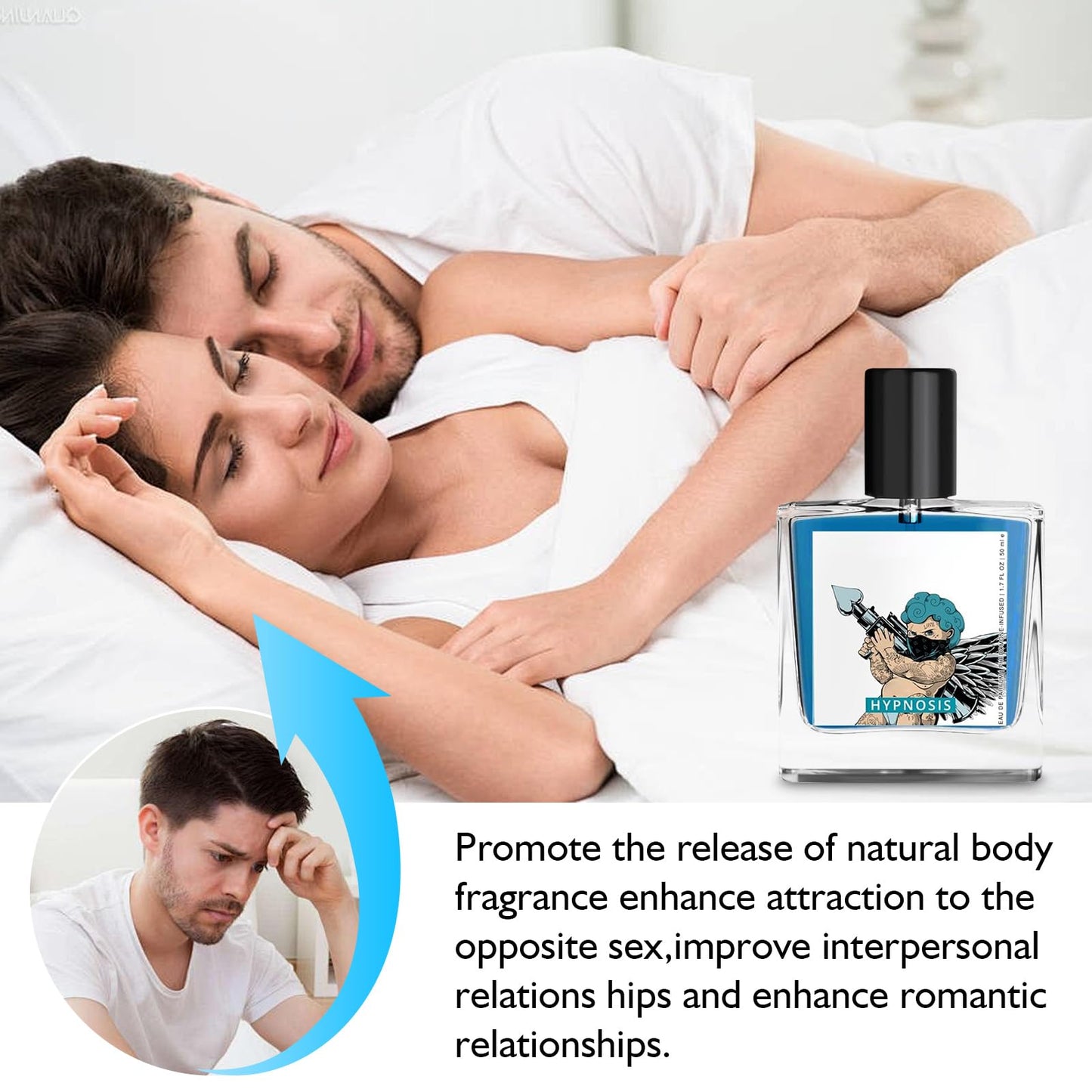 putyhet Pheromone Cologne for Men, 50ml Hypnosis 2.0 Cologne for Men, Pheromone-Infused Hypnosis Cologne, Pheromone Perfume for Men Fragrance, Valentine's Day Gift for Husband and Boy Friend