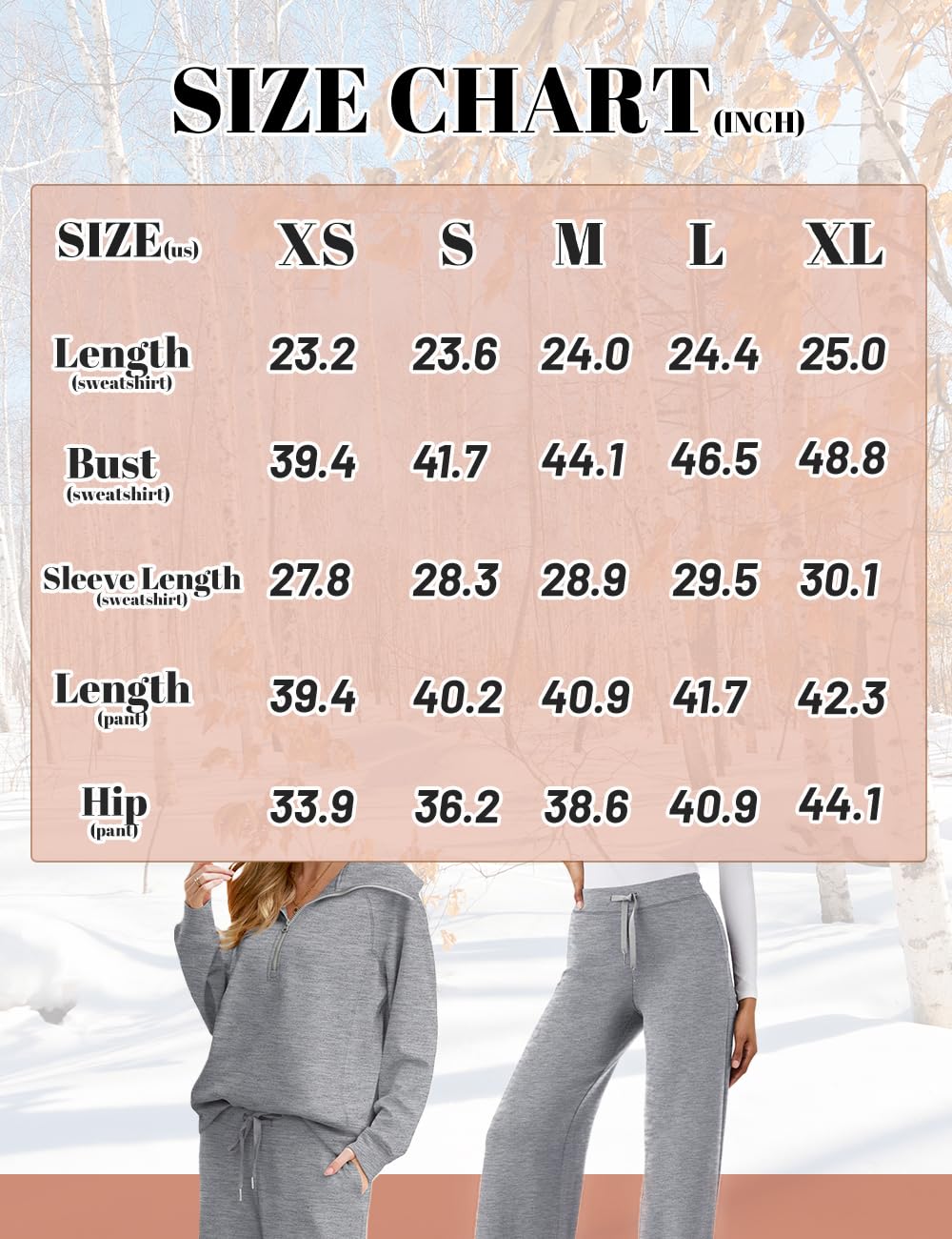 XIEERDUO Winter Outfits For Women 2024 Trendy Fashion Casual Comfy Lounge Sets Khaki S