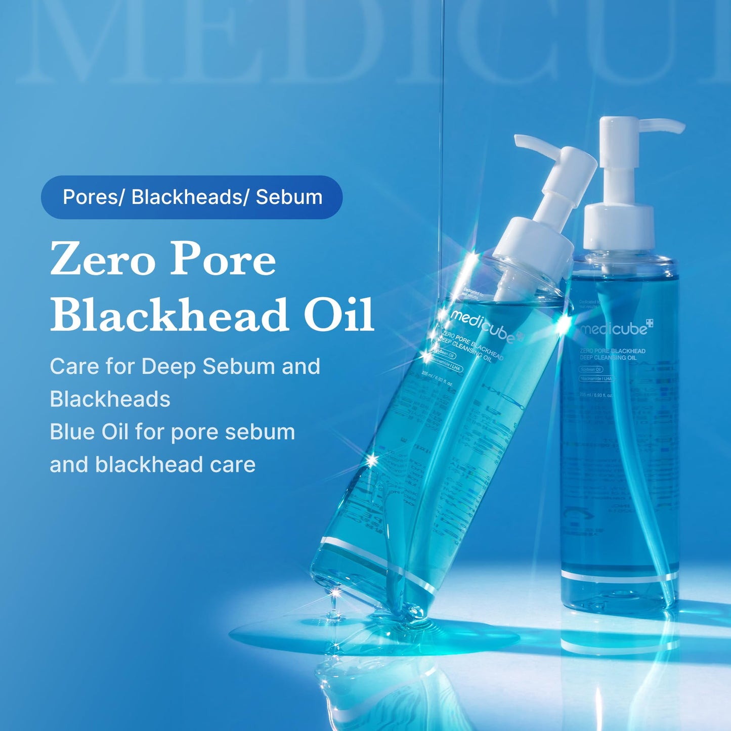 medicube Double Cleanser Duo for Facial Cleansing: Zero Pore Blackhead Deep Cleansing Oil and Zero Foam Cleanser