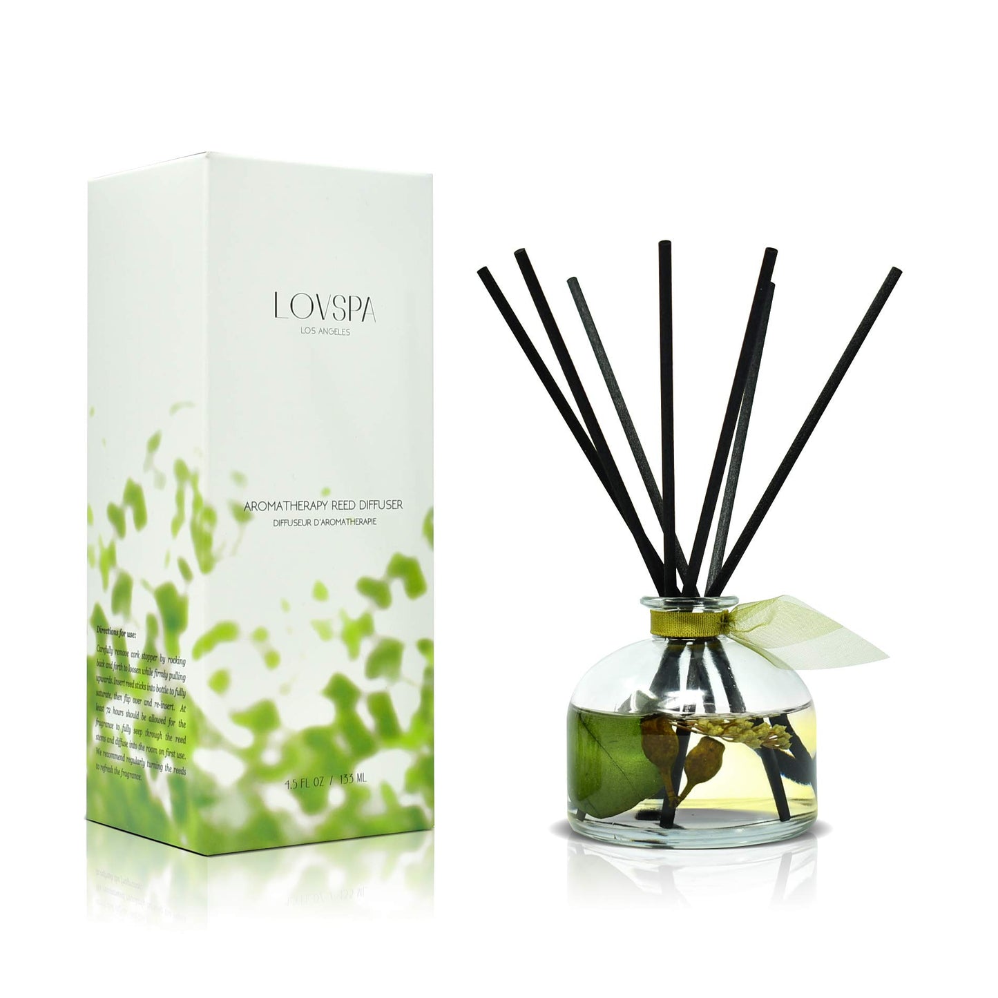 LOVSPA Eucalyptus Essential Oil Reed Diffuser Gift Set | Revive | Fresh Eucalyptus, Sage, Citrus, Bamboo & Mint | Great Aromatherapy Gift for Mom, Dad, Grandma or Aunt