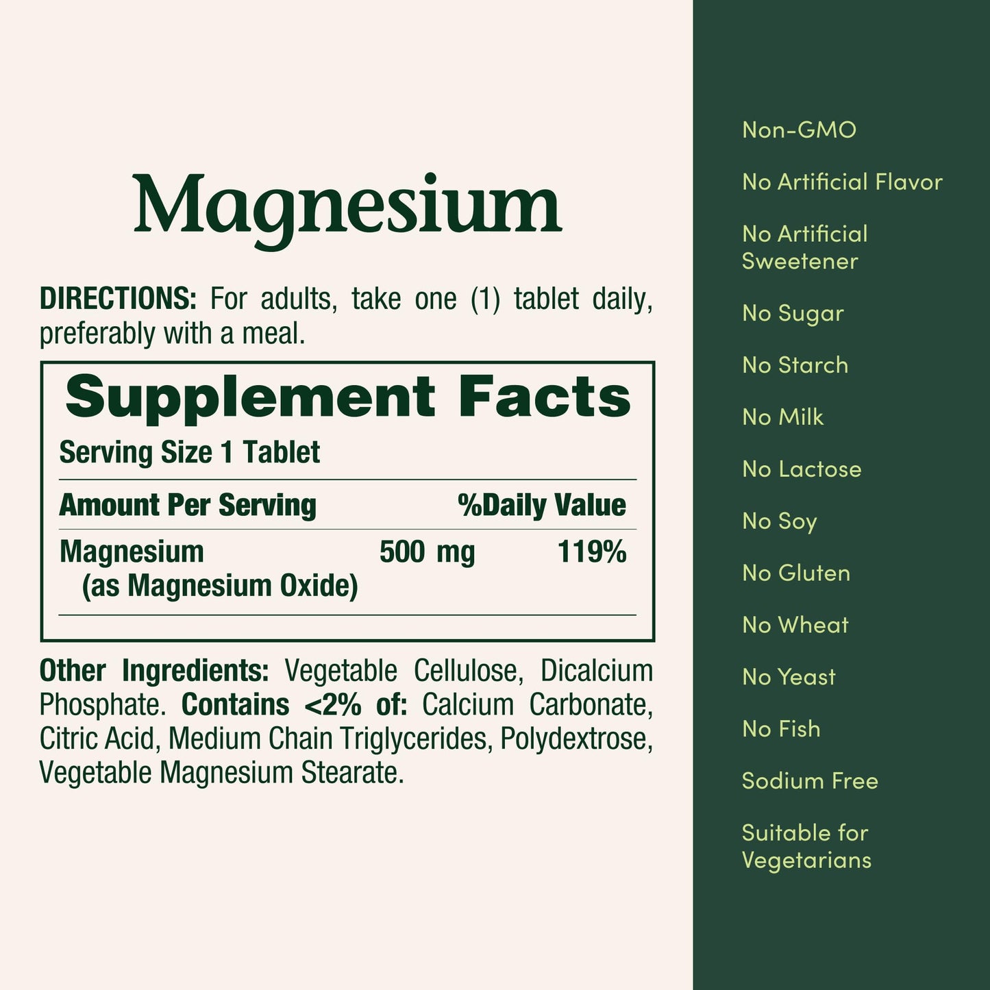 Nature's Bounty Magnesium, Bone and Muscle Health, Whole Body Support, Tablets, 500 Mg, 200 Ct