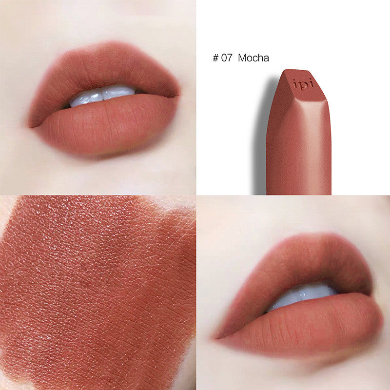 Matte matte white lipstick