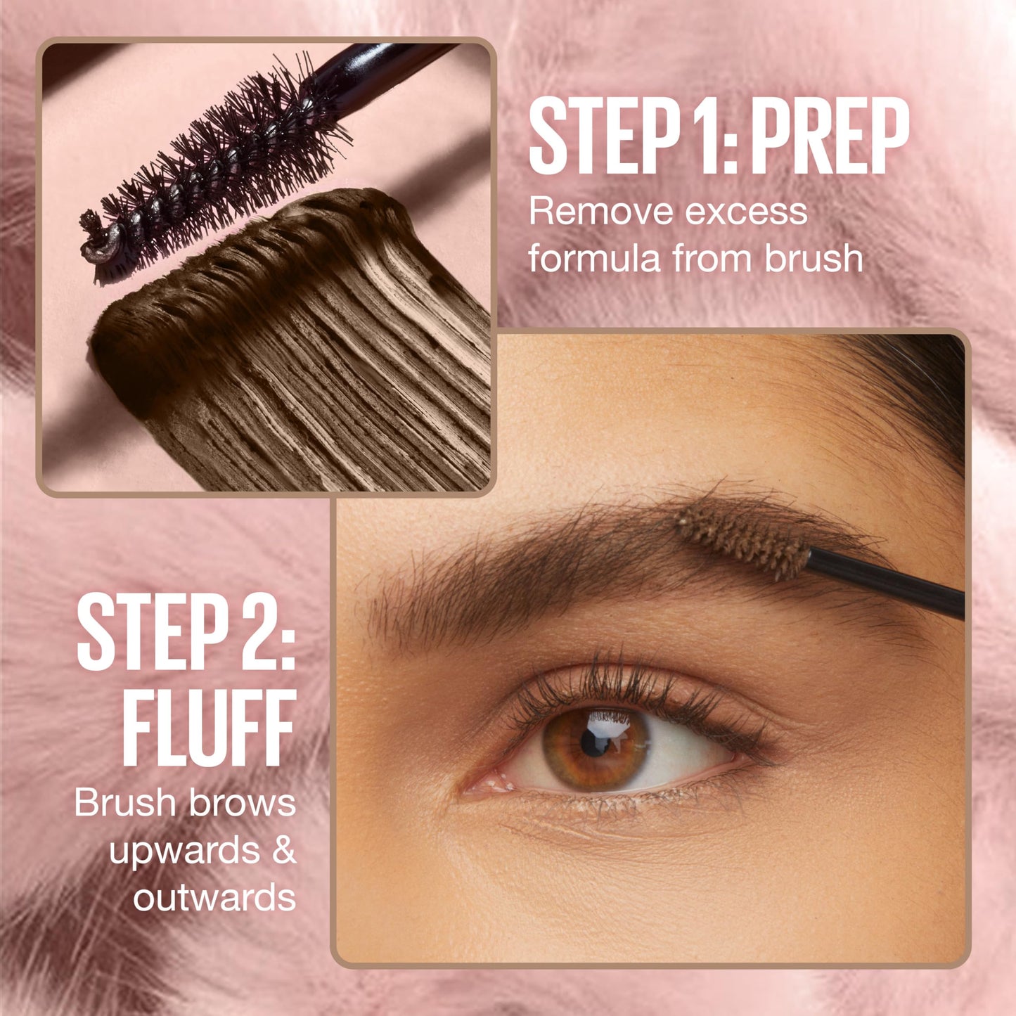 Maybelline Superfluff Volumizing Brow Mousse, All Day Tinted Brow Gel For Soft Full Brows, Soft Brown, 1 Count