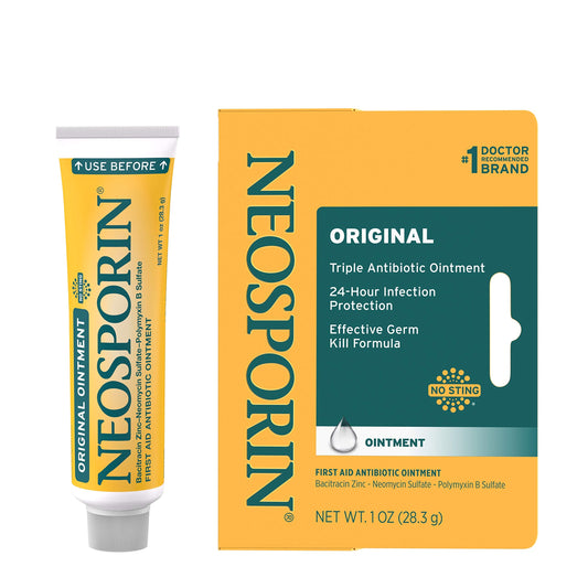 Neosporin Original Antibiotic Ointment, 24-Hour Infection Prevention for Minor Wound, 1 oz