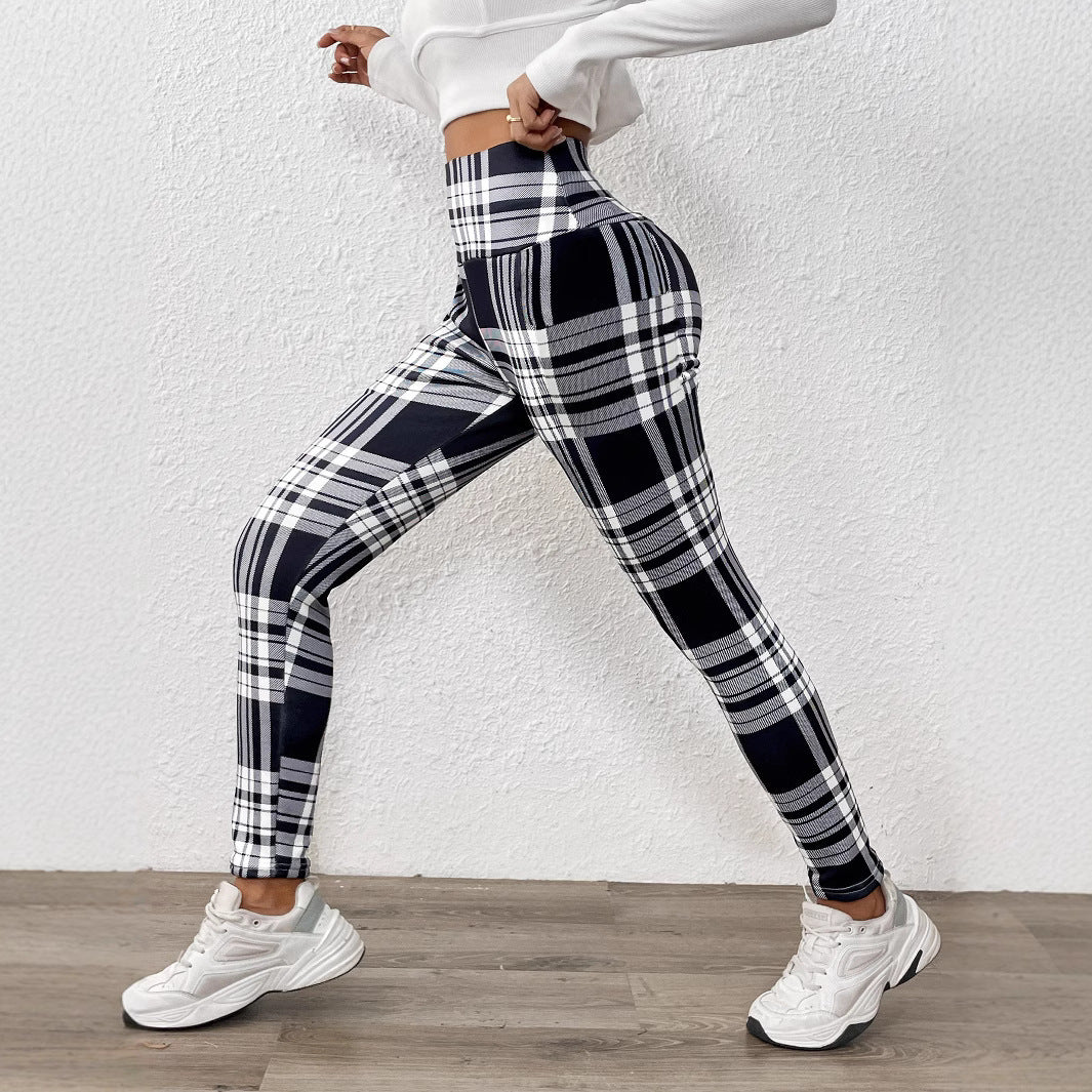 Extra Thick Lambswool Printed Leggings For Women Winter