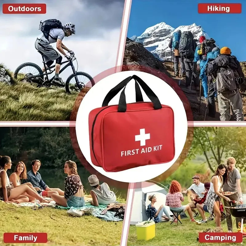 Grande trousse de secours médicale à main pour voiture, urgence, voyage en plein air 