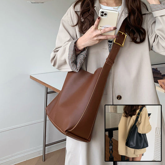 Sac à bandoulière pour femme Sac à main tendance solide Sac à bandoulière Sac en cuir PU minimaliste pour femme