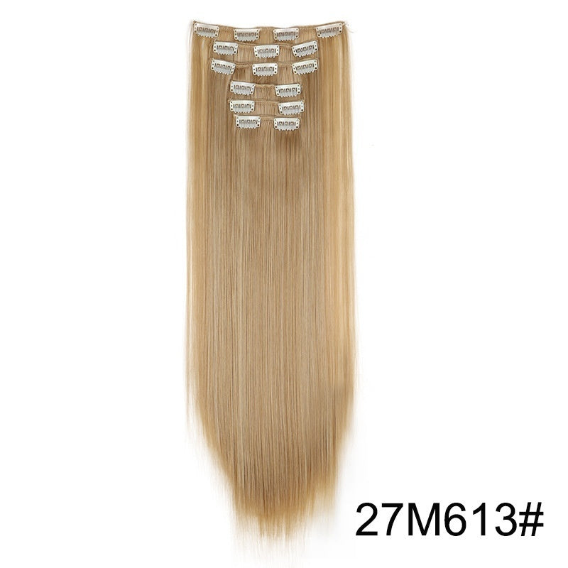 Lot de 6 extensions de perruque pour cheveux longs et raides