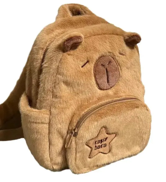 Petit sac à dos en peluche Capybara 