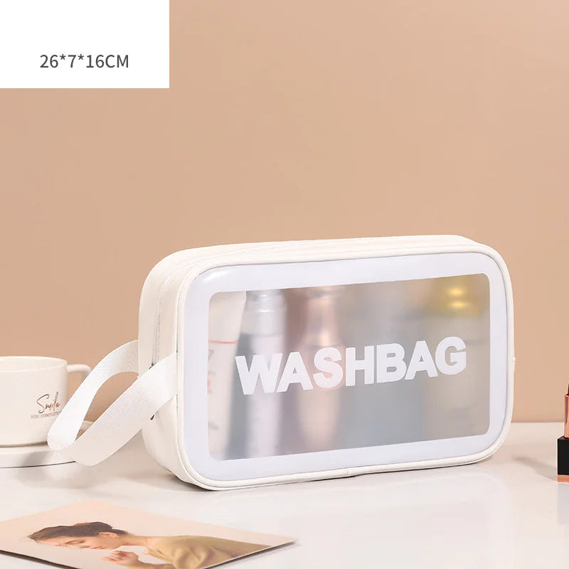 Transparent Makeup and Wash Bag Set