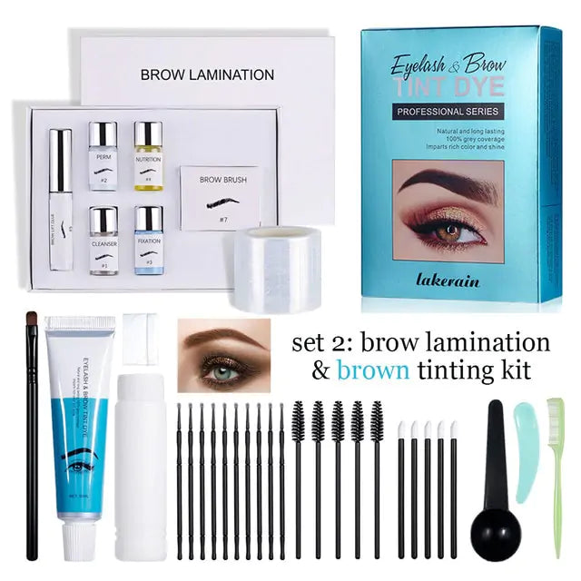 Kit de lamination et de teinture des sourcils 